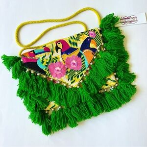 NWT Handwoven Handmade Convertible Clutch